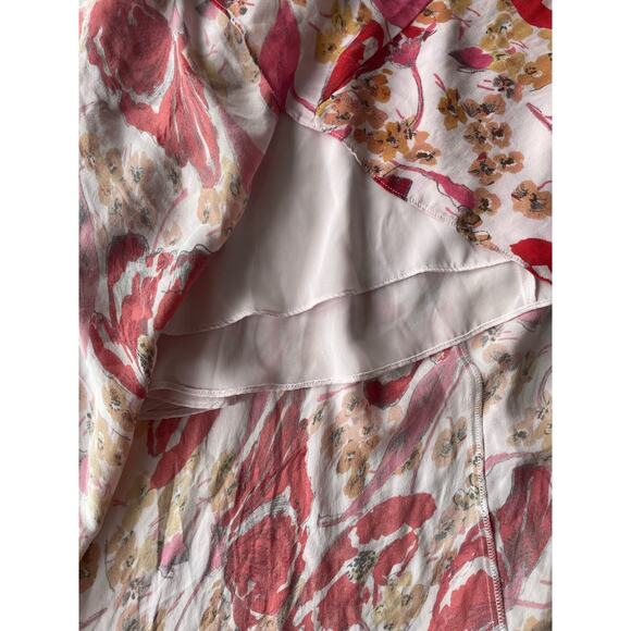 Parker Vivi Silk Floral Midi Dress Size 2 - Picture 3 of 11